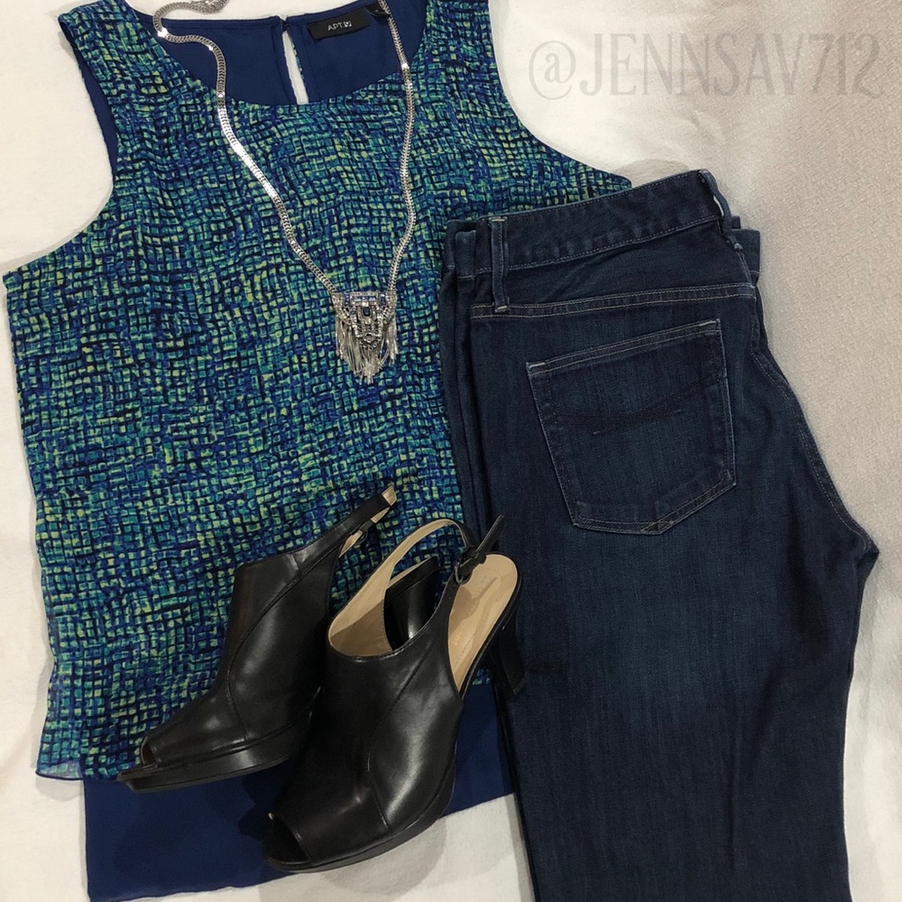 APT. 9 Sleeveless Layered Blouse